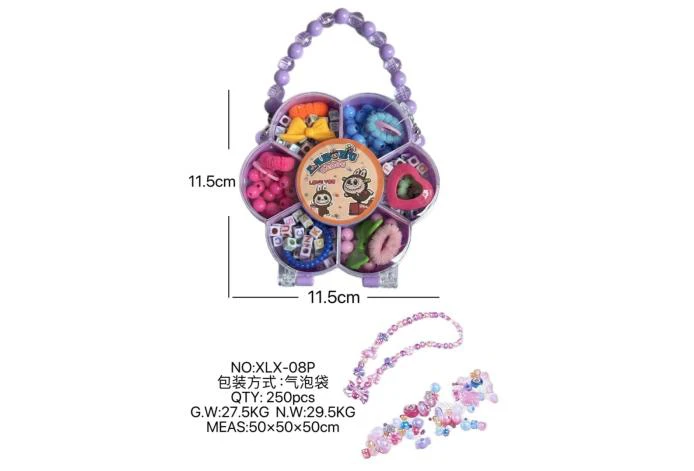 DIY playhouse girl toy beads cloth plum blossom