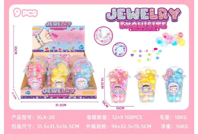 DIY Playing House Girl Toys Beaded Cartoon Capybara Square