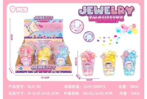 DIY Playing House Girl Toys Beaded Cartoon Capybara Square