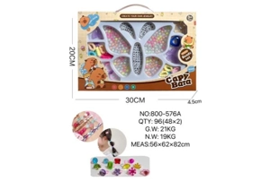 DIY Playing House Girl Toys Beaded Cartoon Capybara Butterfly