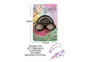 DIY pretend play girl toy beaded cartoon hand cloud