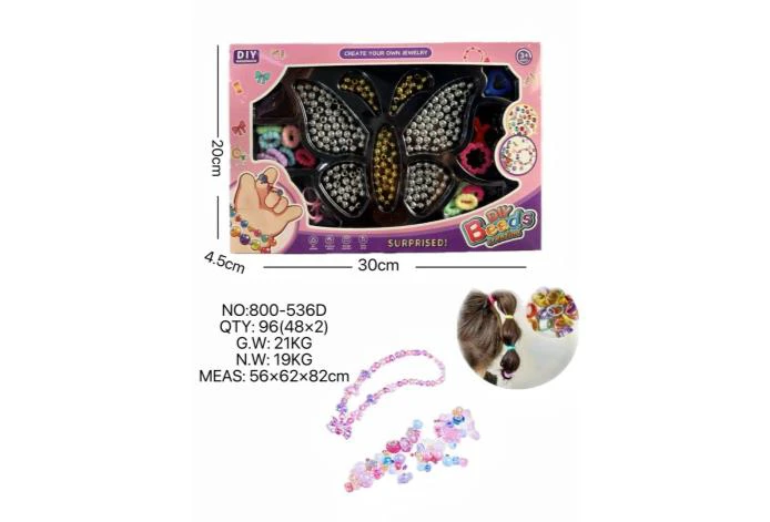 DIY Beaded Cartoon Hand Butterfly