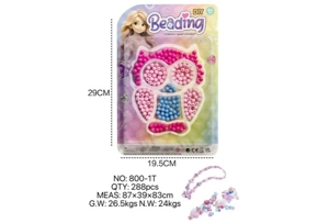DIY pretend play girl toy beaded girl