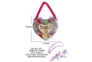 DIY play house girl toy beaded capybara heart