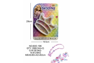 DIY playhouse girl toy beads little girl crown