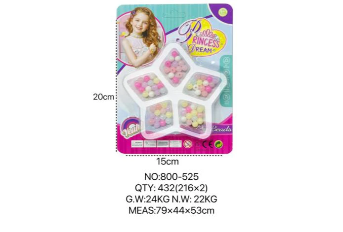 DIY Pretend Play Girl Toys Beads for European and American Children