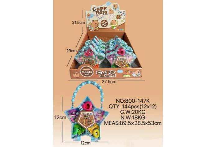 DIY Play House Girl Toy Beads Capybara Star (12PCS Single Price)