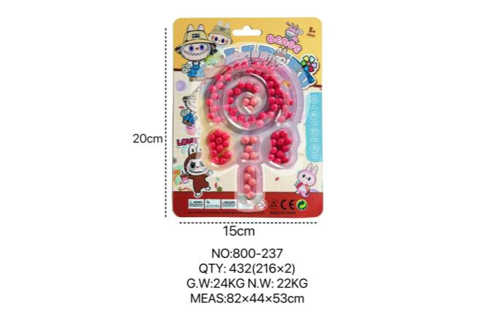 Labubu DIY Beaded Heart Lollipop