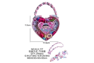 DIY pretend play girl toy bead girl heart