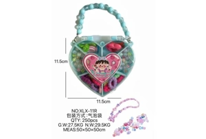 DIY pretend play girl toy bead girl heart