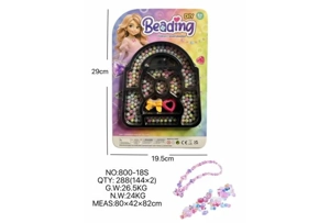 DIY playhouse girl toy beads little girl bag