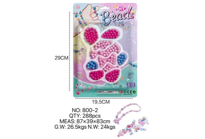 DIY pretend play girl toy beaded cartoon hand