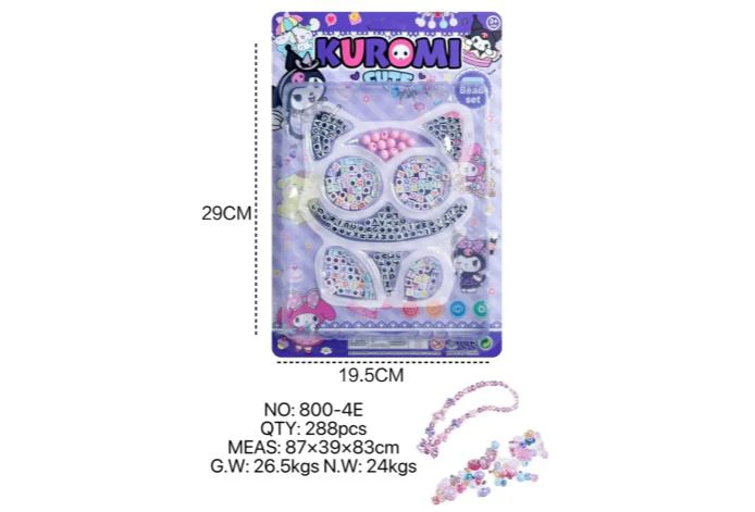 DIY pretend play girl toy bead Kuromi