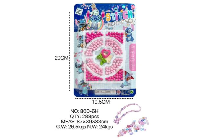 DIY pretend play girl toy bead Stitch