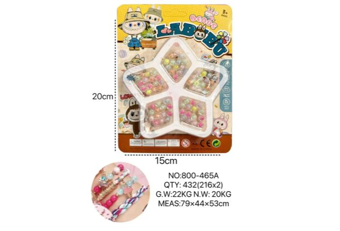 DIY Playing House Girl Toys Beaded Cartoon Capybara Heart