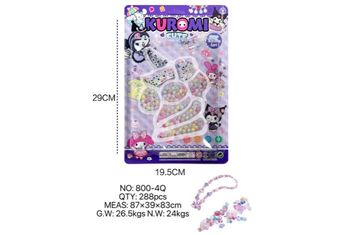 DIY pretend play girl toy bead Kuromi