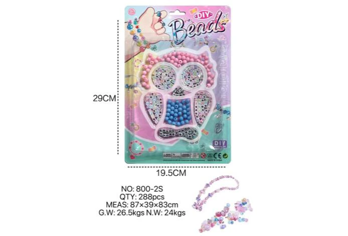 DIY pretend play girl toy beads Cartoon hand