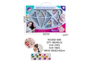 DIY Playing House Girl Toys Beaded Cartoon Hand Cat