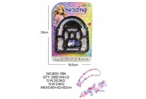 DIY playhouse girl toy beads little girl bag