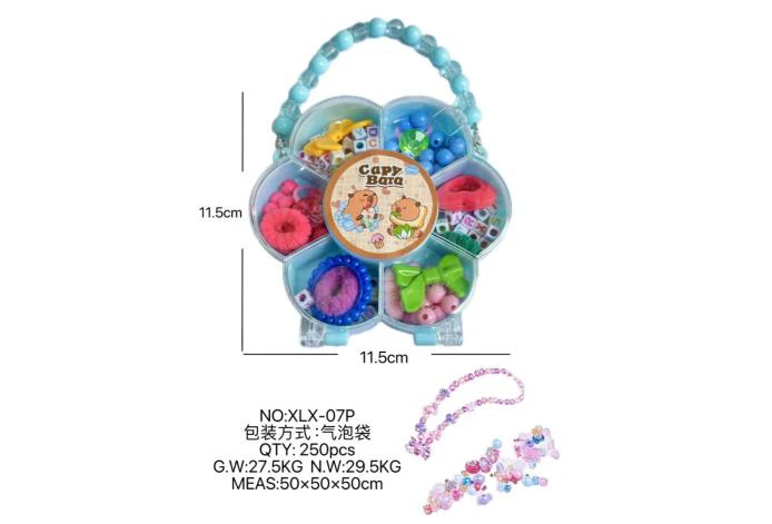 DIY playhouse girl toy beads capybara plum blossom