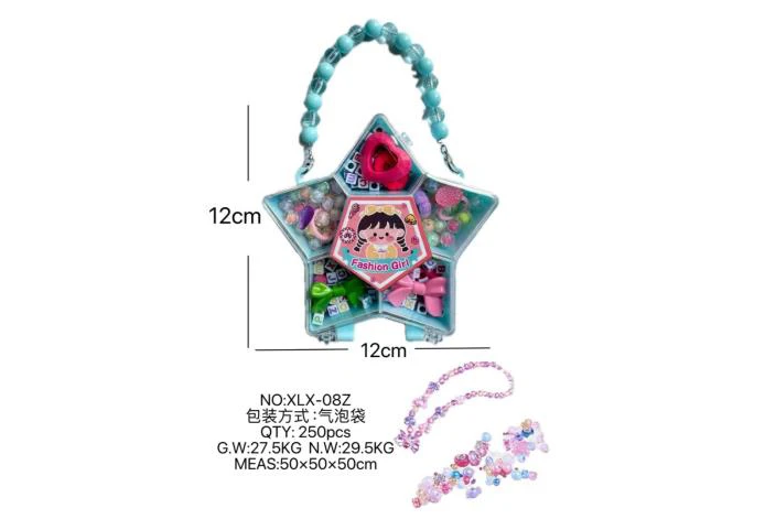 DIY play house girl toy beaded girl pentagram