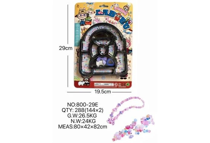 DIY pretend play girl toy beaded cloth bag