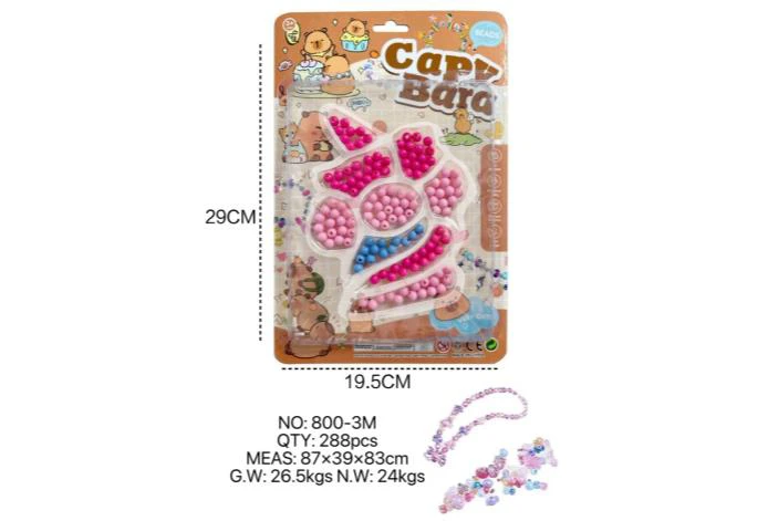 DIY pretend play girl toy beads Capybara