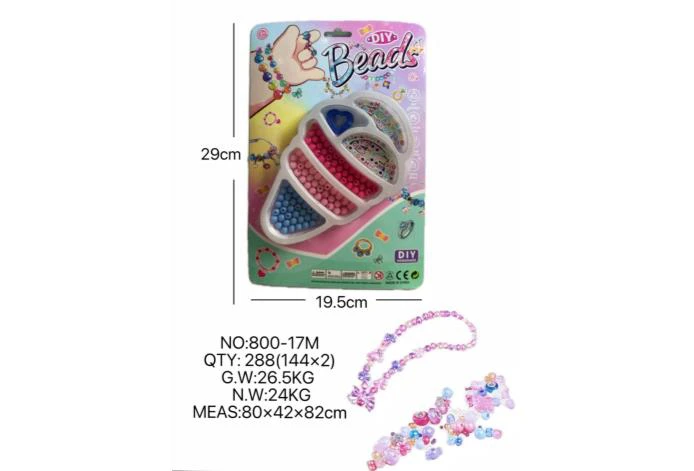 DIY pretend play girl toy beaded cartoon hand big ice cream