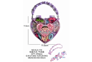 DIY pretend play girl toy bead girl heart