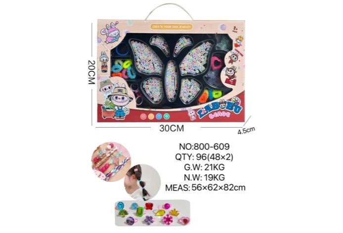 DIY Playing House Girl Toys Beaded Cartoon Hand Heart