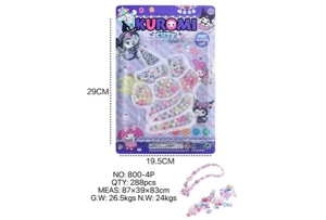 DIY pretend play girl toy bead Kuromi