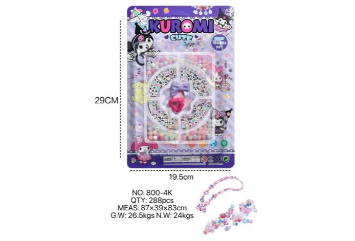 DIY pretend play girl toy bead Kuromi