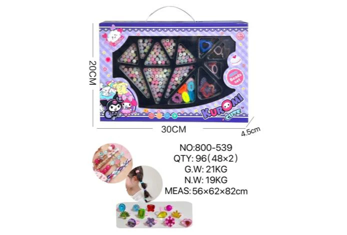 DIY Playing House Girl Toys Beaded Cartoon Hand Heart