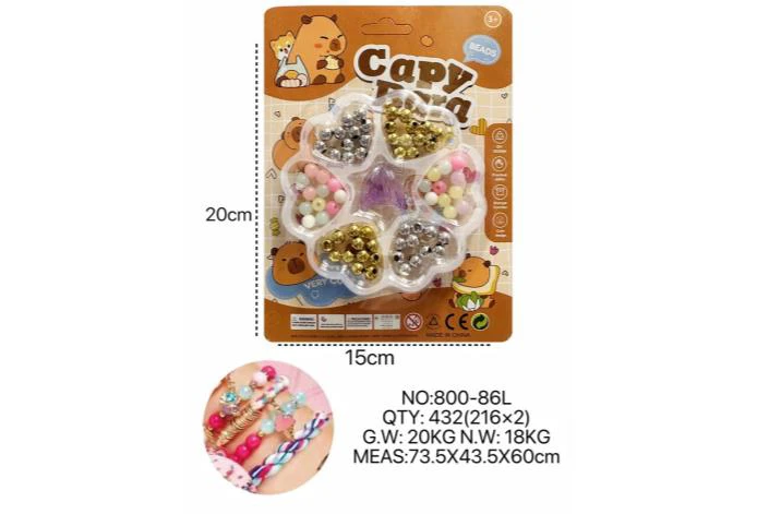 DIY Beaded Capybara Plum Blossom