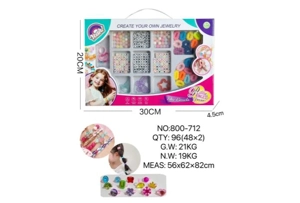 DIY Playing House Girl Toys Beaded Cartoon Hand Heart