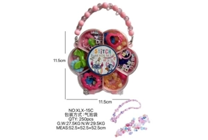 DIY pretend play girl toy beaded Stitch plum blossom