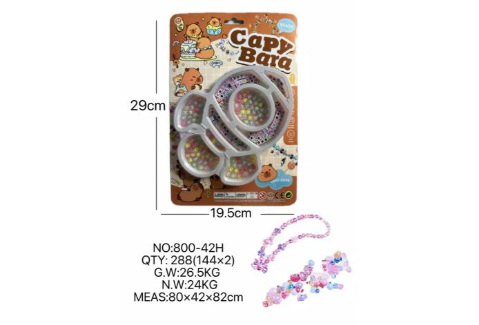 DIY pretend play girl toy beaded Capybara rocket