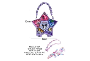 DIY play house girl toy beaded kulomi pentagram