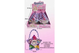 DIY playhouse girl toy beads cartoon pentagram (12PCS single price)