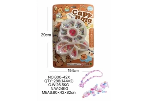 DIY pretend play girl toy beaded Capybara flower