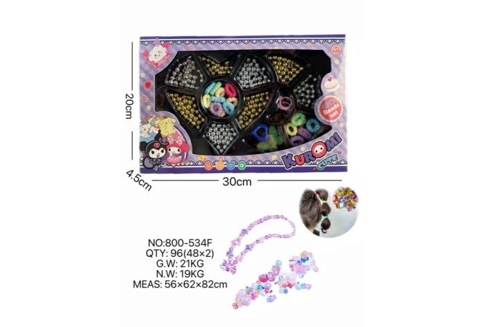 DIY Beaded Kuromi Heart