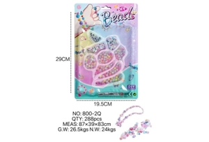 DIY pretend play girl toy beads Cartoon hand