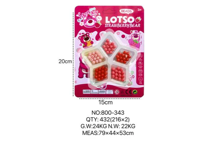 Strawberry Bear DIY Beads Five-Pointed Star