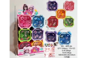 Pretend Play Beads (Six-color Mixed) (Price per piece for 12PCS)