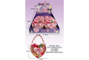 DIY Play House Girl Toy Beads Kuromi Heart (12PCS Single Price)