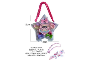 DIY play house girl toy beaded girl pentagram