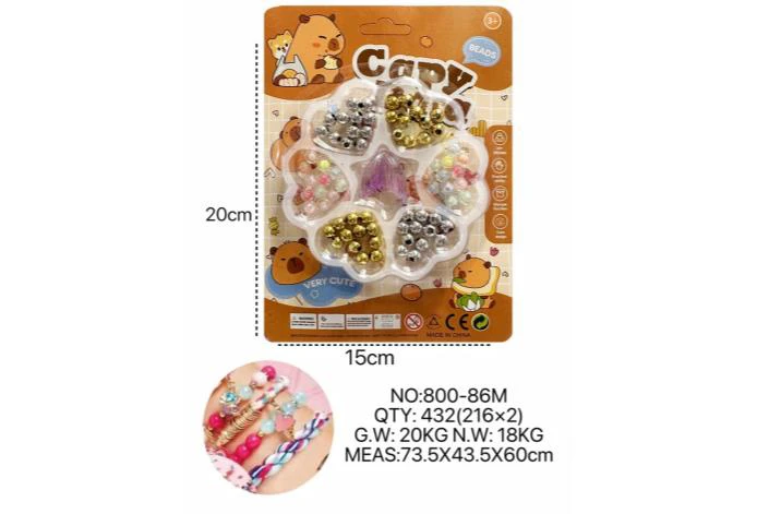 DIY Beaded Capybara Plum Blossom