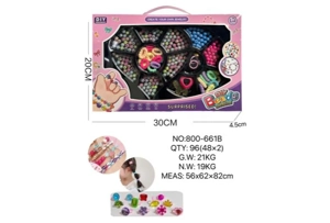 DIY Playing House Girl Toys Beaded Cartoon Hand Heart