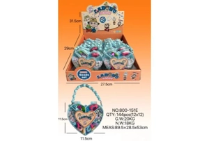 DIY Play House Girl Toy Beads Pull Cloth Heart (12PCS Single Price)