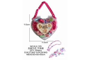 DIY play house girl toy beaded capybara heart